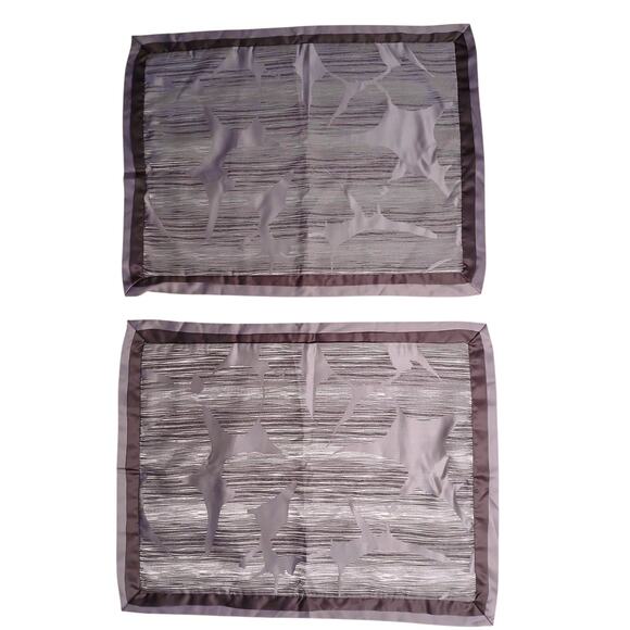 Simply Vera Wang 2 Set Pillow Shams Purple MAUVE Standard Pillowcase Luxe Sheen - Picture 1 of 16
